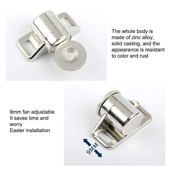 Magnet puternic neodim cu incuietoare magnetica pentru mobila+suruburi