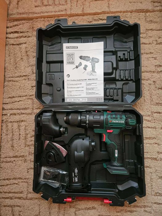 Masina multifunctionala Parkside PKGA 20-Li C2, 3 in 1, nouă