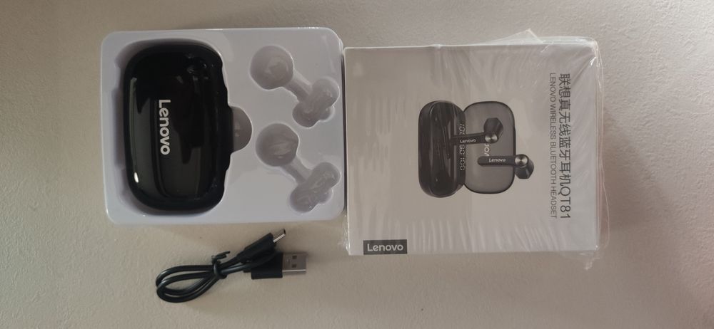 Bluetooth хендсфри стерео слушалки Lenovo QT81