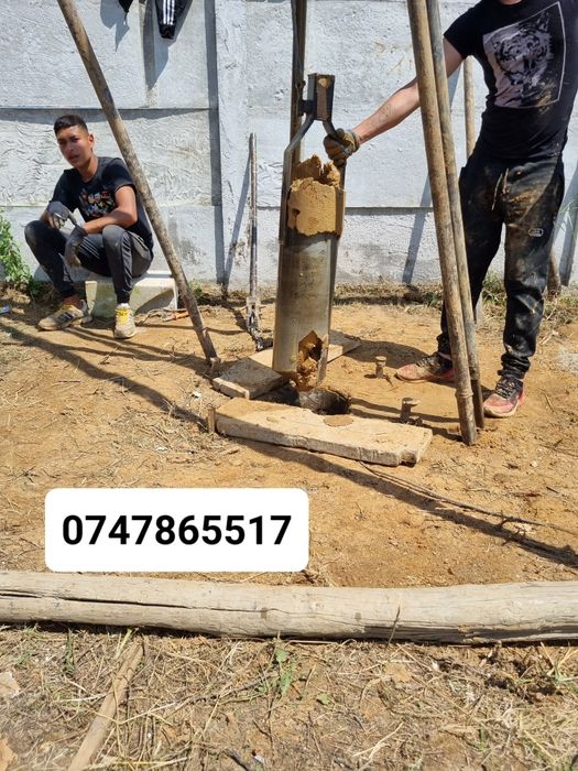 Foraje puturi fantani adanciri prelunguri denisipari piloni