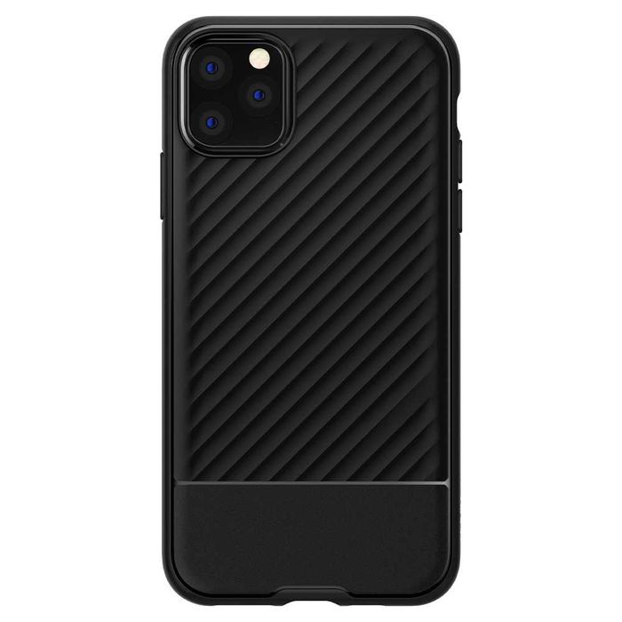 Противоударен Силиконов Калъф за iPhone 11 Pro / Spigen Core Armor Case / Черен /