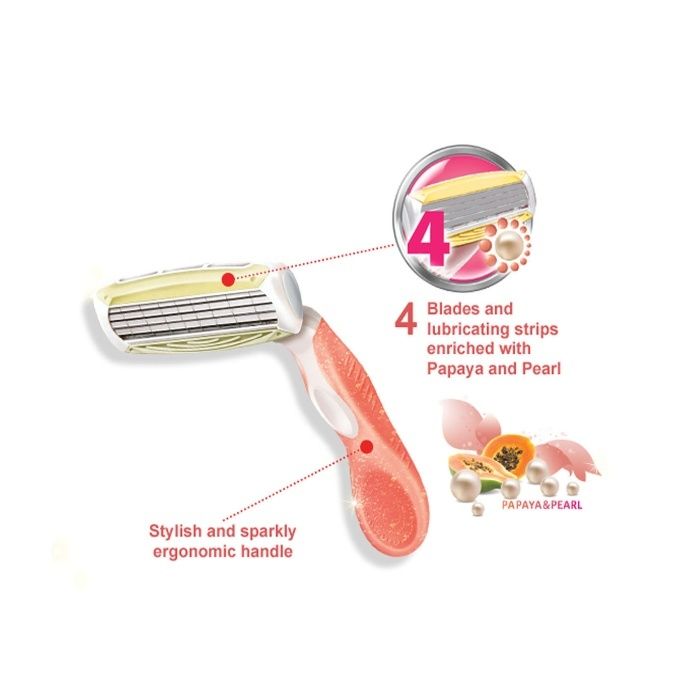 Mutat Publi Aparat ras femei/barbierit Wilkinson Sword Quattro rezerve