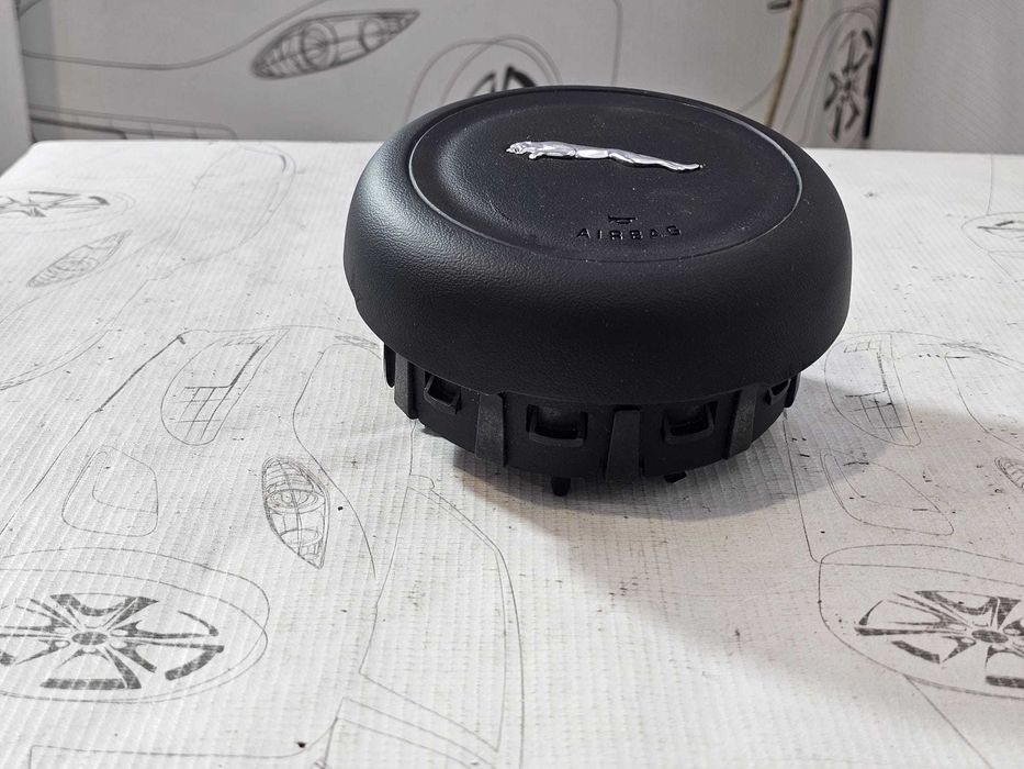 Airbag volan șofer Jaguar XE X760 / XF X260 2015-2023 2016 2.0d Cod OEM: GX73-043B13-AD, GX73043B13AD (5F3)