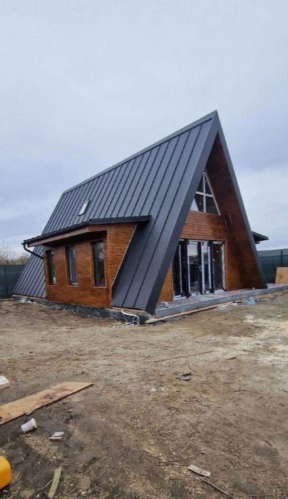 Vand casute tip A 6 x 8.5m din lemn