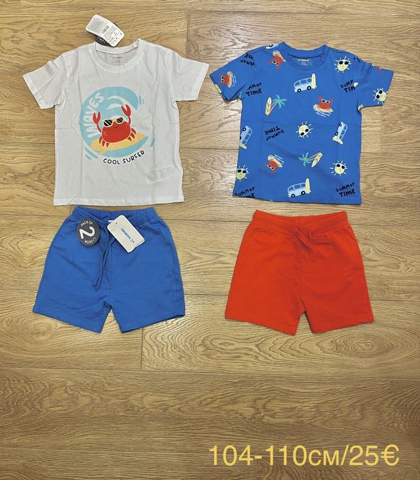 Нови комплетки, панталони, якета, шапки, 110 и 116