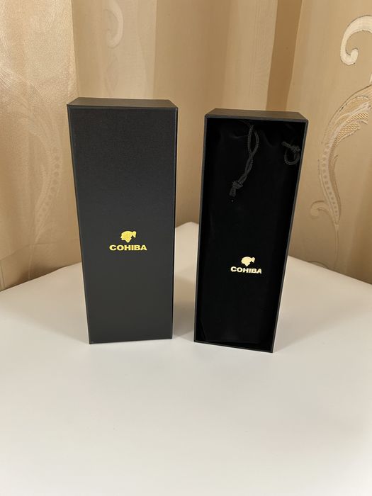 Cohiba преносим хумидор за 5 пури – кожа, кедър, подаръчна кутия