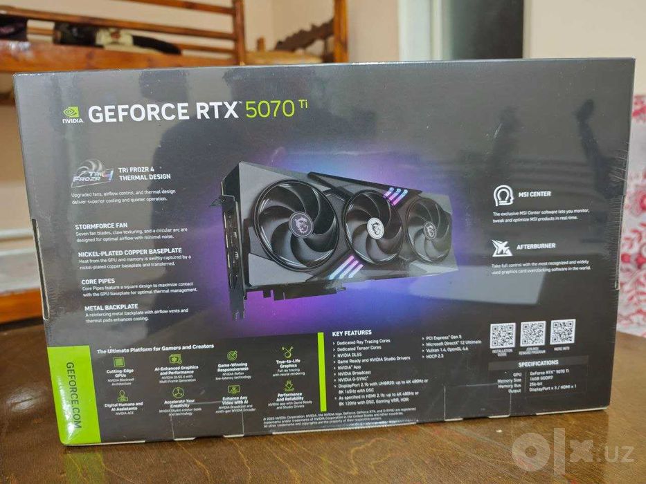 RTX 5070 Ti Msi Trio + AMD Ryzen 7 7800X3D + Gigabyte X870 EAGLE WIFI7