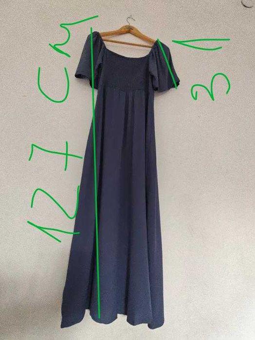 Rochie lunga albastra mas L