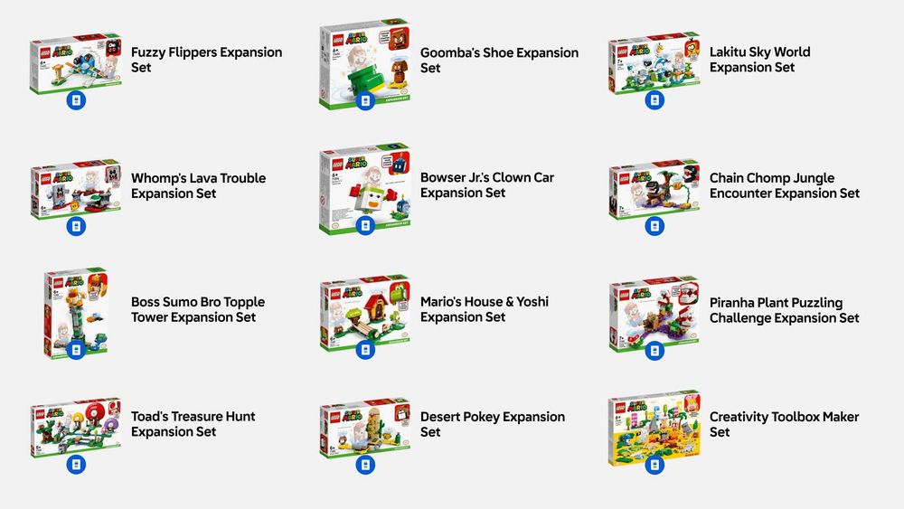 Lego Super Mario комплекти с общо над 10,000 части