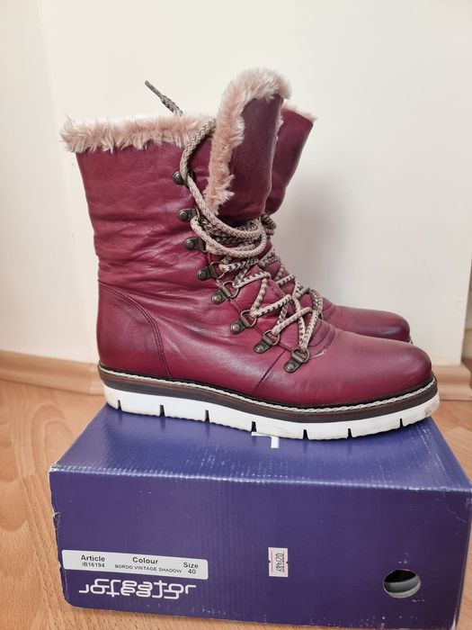 Дамси кожени боти, естествена кожа, 40 номер