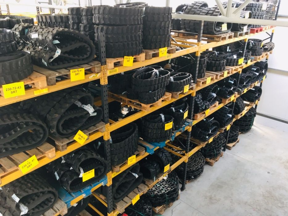 Dinti de cupa senile de cauciuc pt. Miniexcavatoare CAT, JCB, Volvo