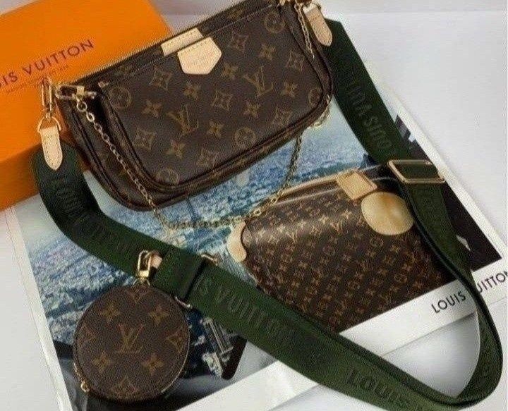 Geanta 3 în 1 Louis Vuitton/duper model, saculet, etichetă