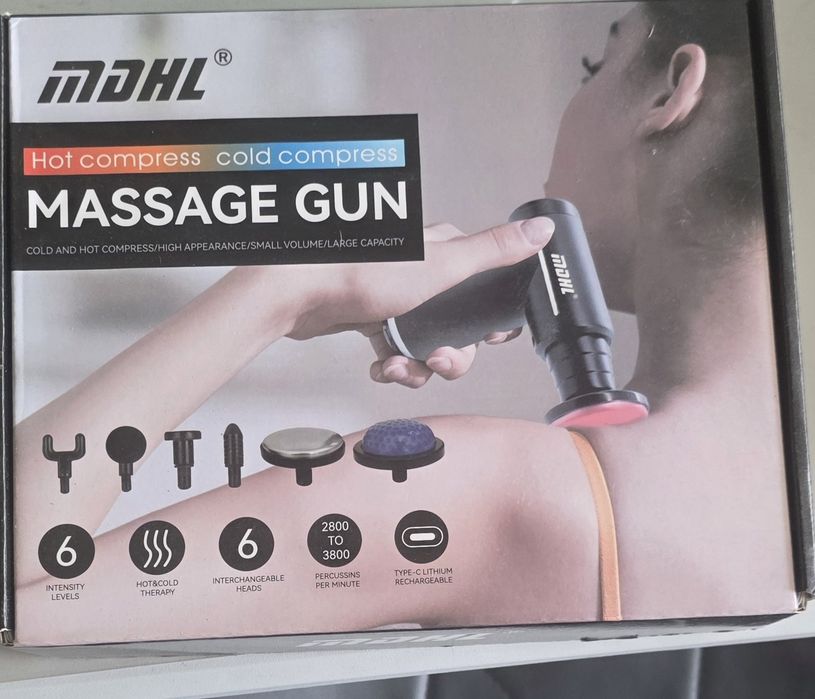 Pistol de masaj MDHL cu funcție de încălzire și răcire – Nou
