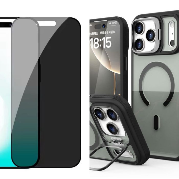 IPHONE 17 17 AIR 17 PRO 17 PRO MAX - Husa Magsafe Stand + Folie Sticla