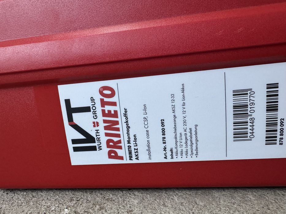 Trusa de sertizare Prineto Montagekoffer