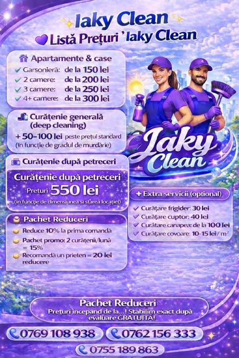 Curățenie rapidă și impecabilă la tine acasă