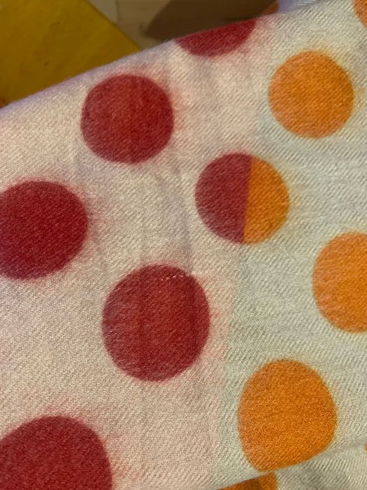 Разкошен шал с десен точки( вълна и вискоза)