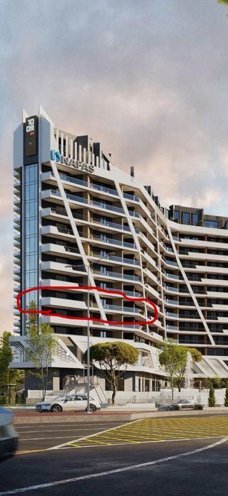 Срочно продается квартира коробка 119 кв.м в ЖК Nafas Sebzor