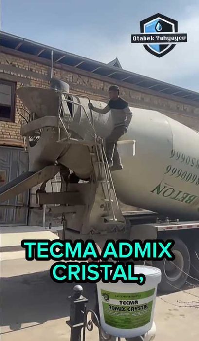TECMA ADMIX KRISTAL beton suv o`tkazmasligini ta`minlovchi qo`shimcha