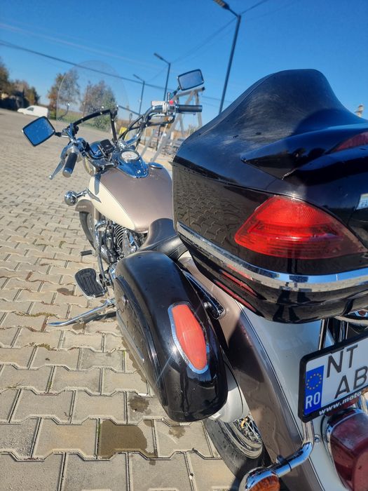 Yamaha Dragstar 650-permis A2-ITP 2027 noiembrie ..cauciucuri Metzeler