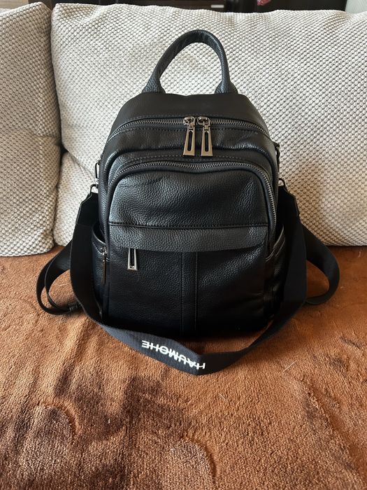 Раница от естествена кожа