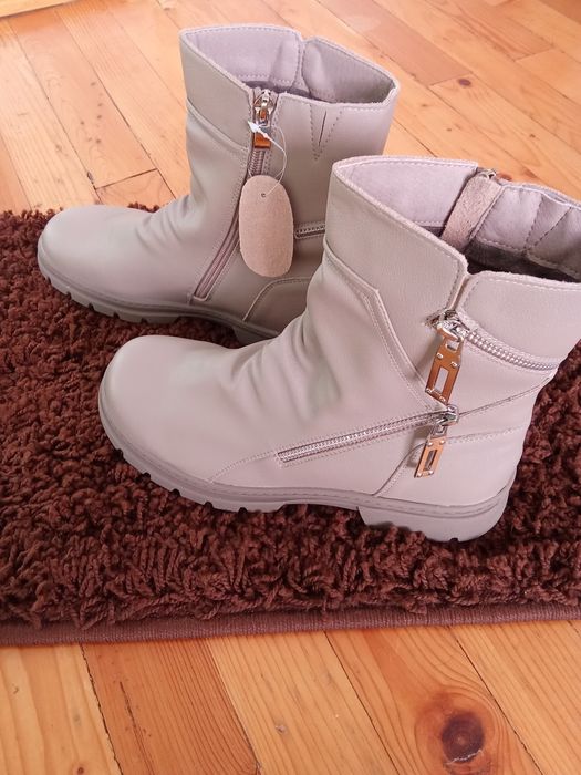 Зимни боти,естествена кожа