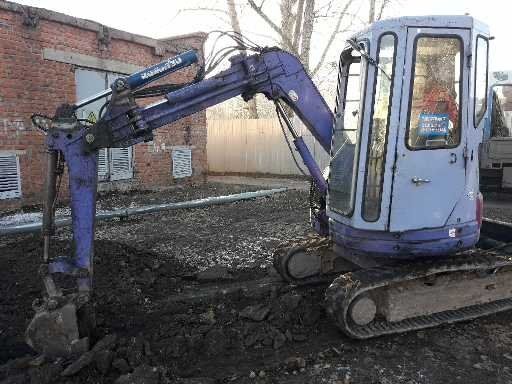 Услуги мини-экскаватора, ямобура