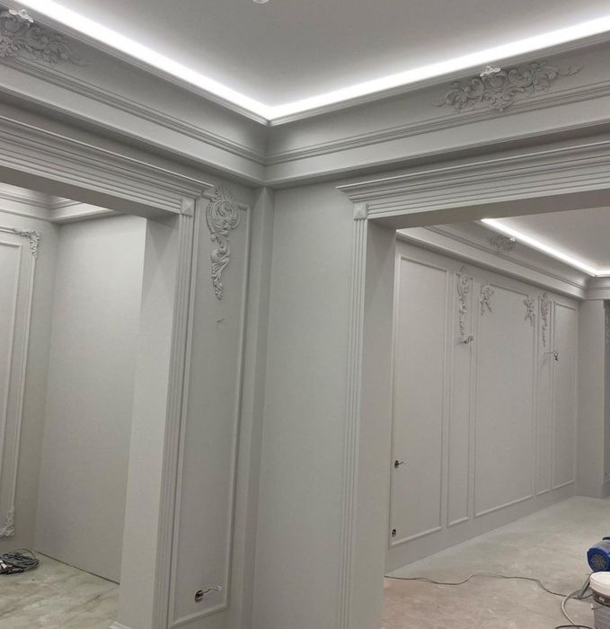 Покраска побелка стен и потолков