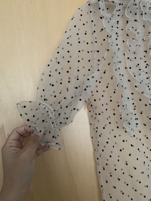 Риза с къс ръкав Zara