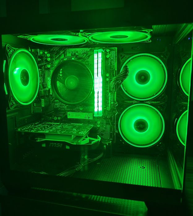 PC LITE GAMING,AMD 5 3600,GTX 1050ti,16gb RAM ARGB,512 m.2