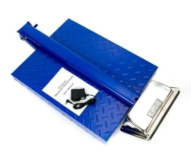 Cantar Electronic 300kg cu acumulator, braț rabatabil, platforma 40*50