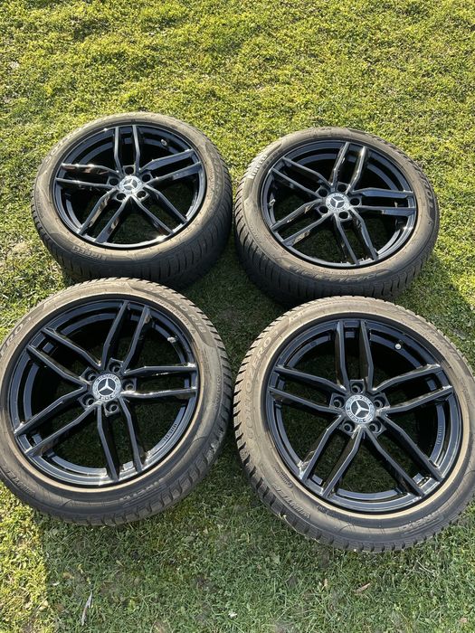 Roti/Jante Mercedes E class pe 18 in 2 latimi cu anvelope de iarna