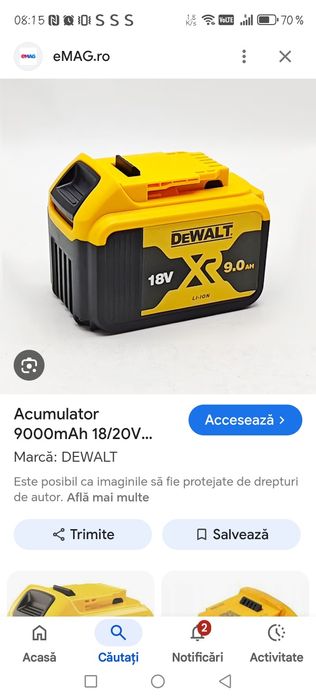 suflanta frunze   cu acumulator nou 9 ah