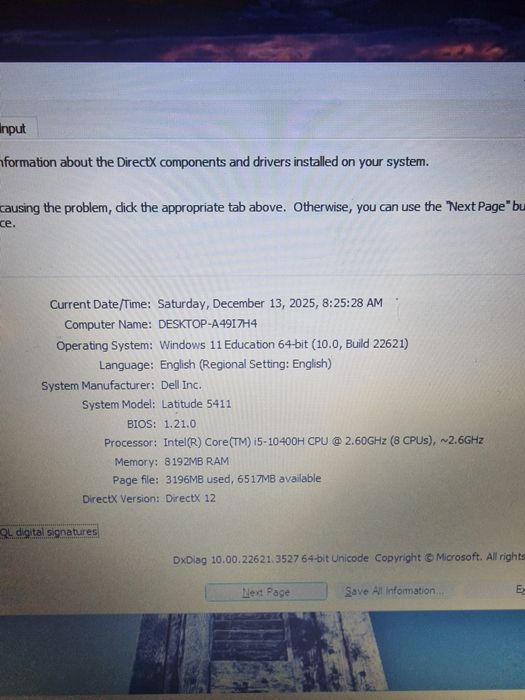 Laptop Dell Latitude 5411