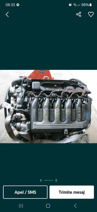 Motor bmw 2.5 diesel m57 163 cp e46 e39 x5 euro 3
