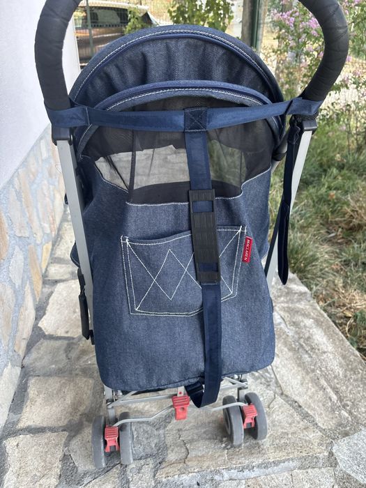 Количка Maclaren Quest denim +дъждобран и зимно чувалче