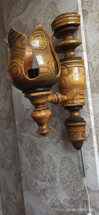 Бра. Ручная работа,карагач