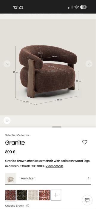 Fotoliu Granite – Kave Home