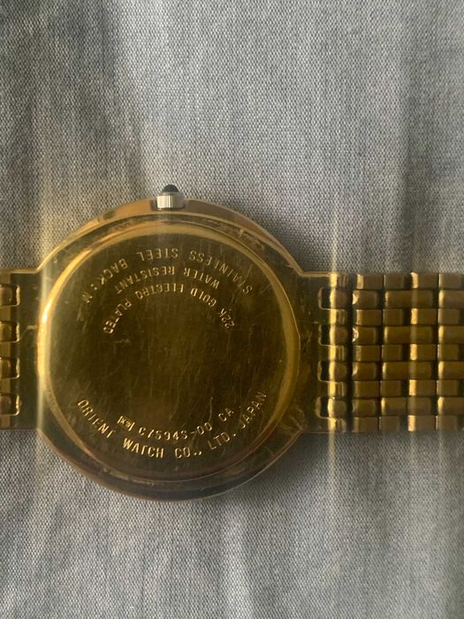 ORIENT Quartz SHANDOR 22 k. Gold plated, JAPAN