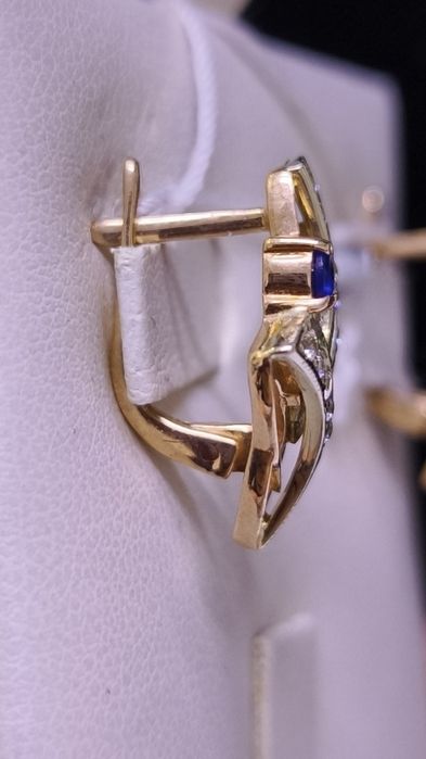 Серьги из красного золота