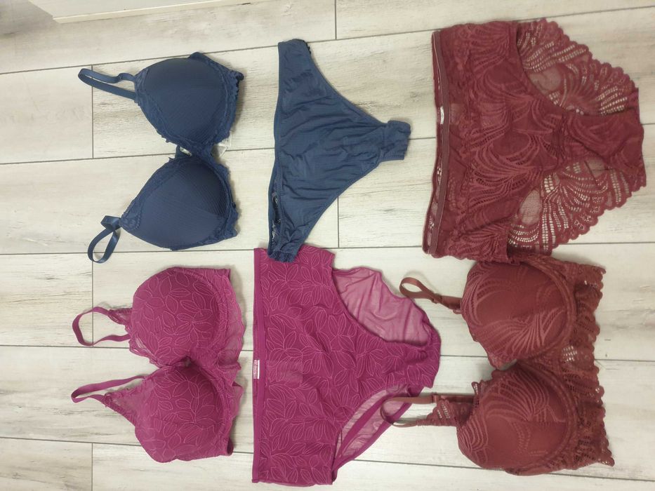 Lot seturi sexy lenjerie noi 75c talie inalta push up