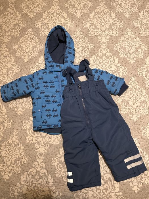 Бебешки зимен екип размер 74 см от две части