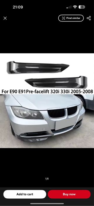 Prelungire bara fata Splittere BMW E90 NFL