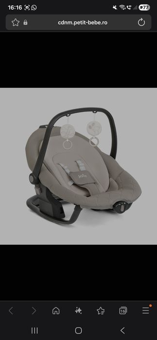 Joie - Leagan si balansoar rotativ Serina 2 in 1, Hazelnut