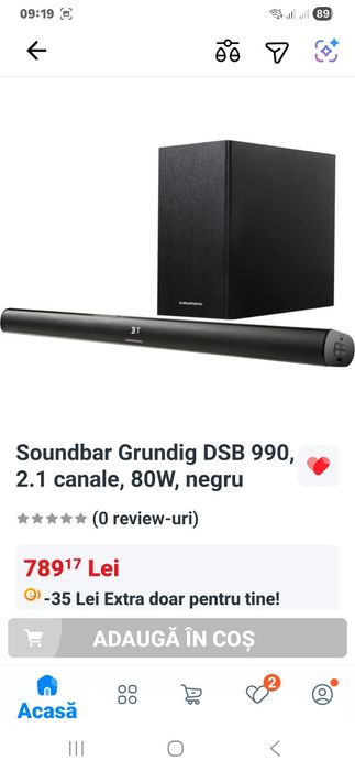 Soundbar grunding