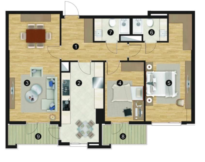 3-комн. квартира, 88 м², Яккасарайский район