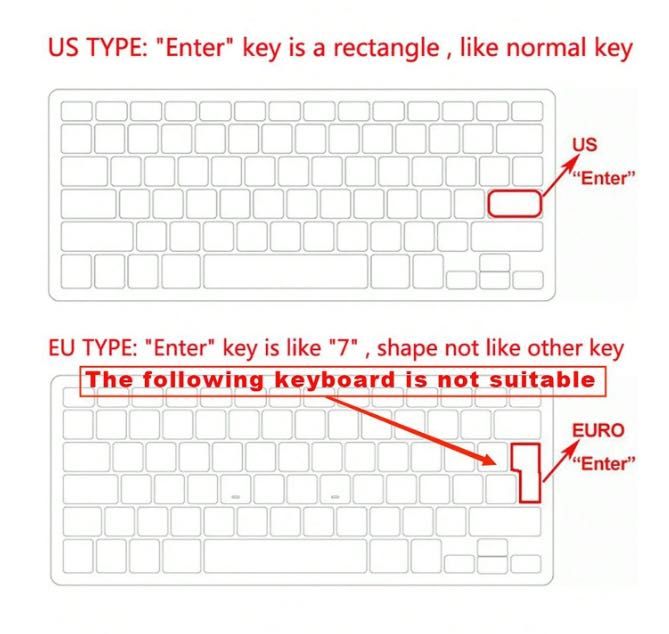 Калъф за US MacBook клавиатура Розов / 2020 Air 13 A2179 A2337