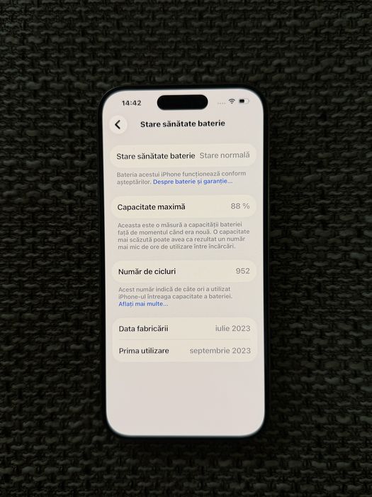 Iphone 15 Pro 128GB natural titanium