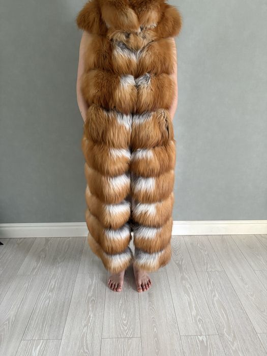 Шуба из натуральной лисы, размер M