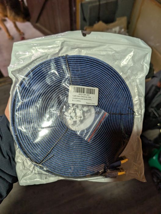 Cablu Internet LAN, Cablu de Retea Ethernet Cat 8, Conector RJ45, 40 G